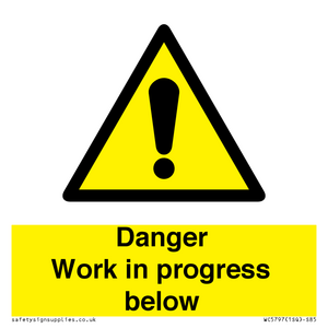 Danger Work in progress below